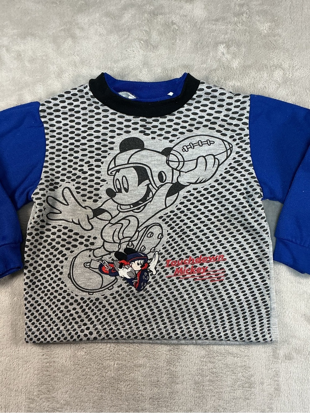 Vintage Toddler  Mickey Mouse Touchdown Mickey Sweatshirt 3T